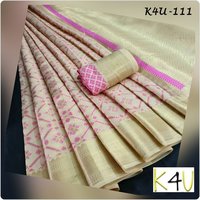Multi Elegant Patola Jacquard Silk Saree
