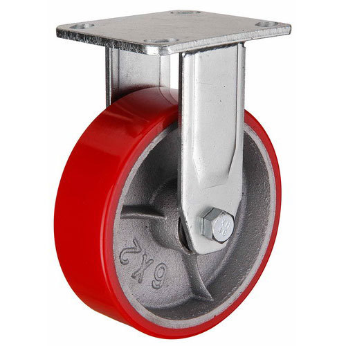 PU Heavy Duty Castor with Cast Iron Core/Fix Type 
