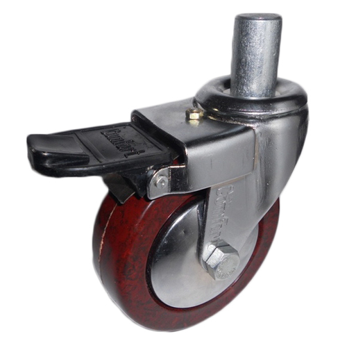 Phenolic Fibre Stem Castor with Brake