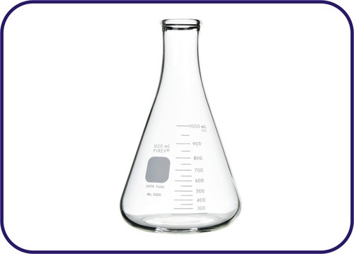ERLENMEYER FLASKS NARROW MOUTH CONICAL (SCREEN PRINTED)