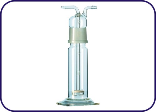 Gas Washing Bottle Without Fitting 250 Ml - Dimension (L*W*H): Approx. 300Mm X 70Mm X 70Mm (Varies By Volume)