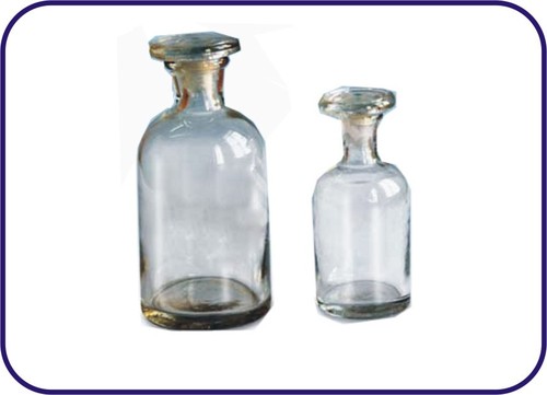 REAGENT BOTTLE WITH DUST PROOF FLAT STOPPER NARROW MOUTH