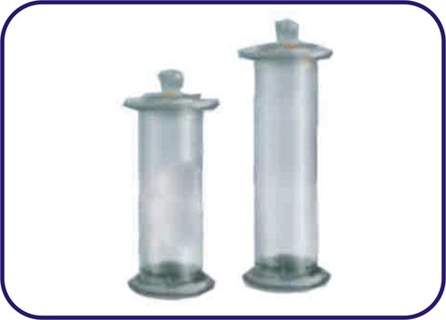 SPECIMEN JAR ROUND WITH KNOBBED STOPPERS WITH FLANGE By SINGHLA SCIENTIFIC INDUSTRIES