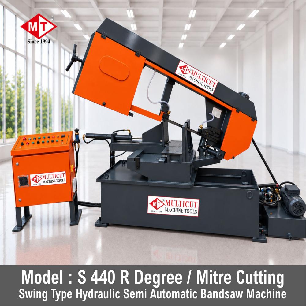 H-50-100R Mitre Cutting Bandsaw Machine - Feature: High Efficiency
