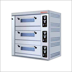 Gas Heated Baking Oven - Stainless Steel, Semi Automatic, 240 Volt, High Flour Capacity | Corrosion Resistant, Durable, User-Friendly Design