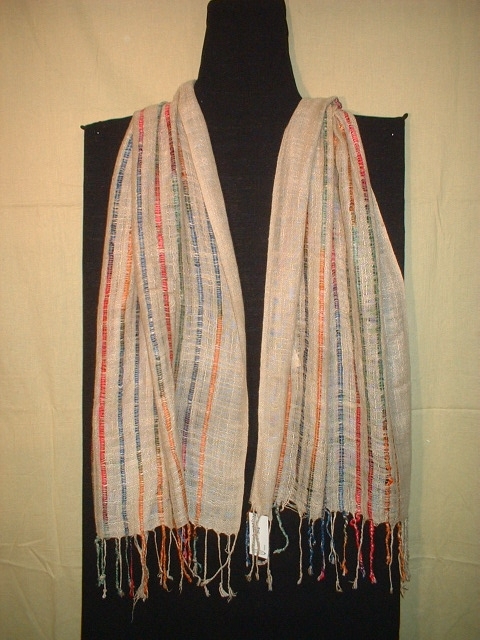Rayon Striped Fancy Scarves