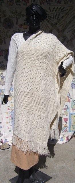 Plain Cotton Hand Knitted Scarves