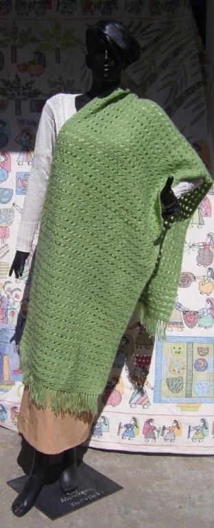 Cotton hand knitted scarves
