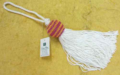 glass beads yarn combo tassel