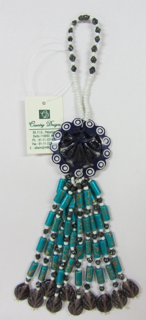 resin glass beads tassel