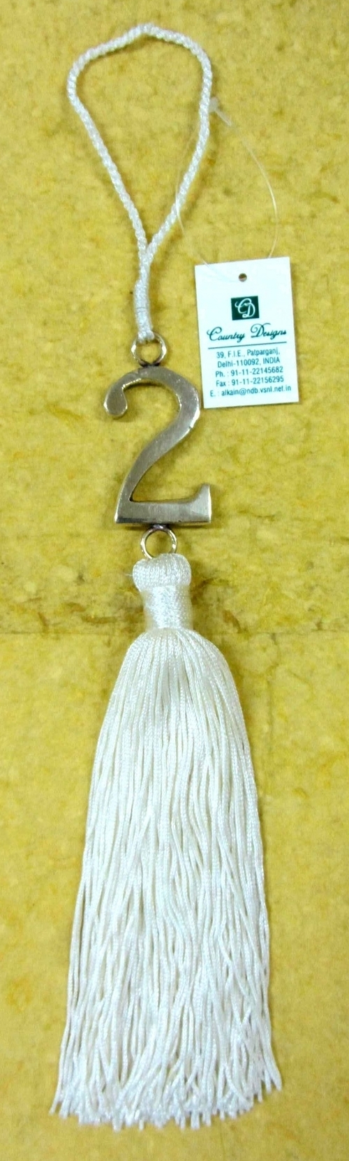 metal yarn combo tassel