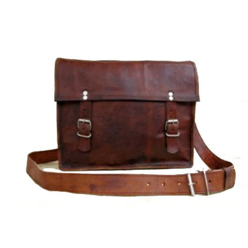 Dark Brown Leather School Bags