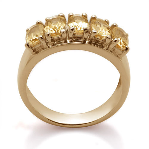 18K Gold Filled On Silver Ring Gemstone, Gold Vermeil Micron Plating Jewelry Wholesale Gender: Women