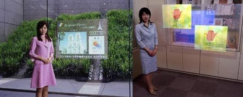 Transparent Projection Screen