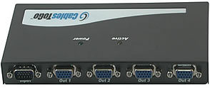 VGA Switch - Plastic, 100x70x25 mm, 250 MHz | Four VGA Ports, Signal Switching, Easy Setup
