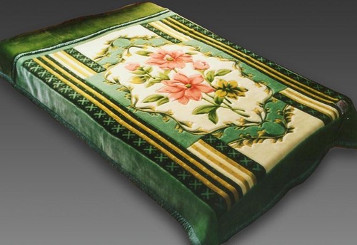satin trim acrylic blanket
