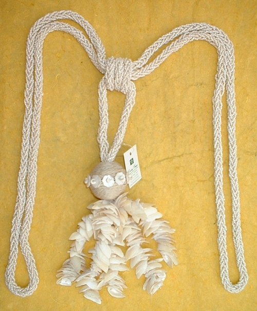 mop glass beads jute combo tie back
