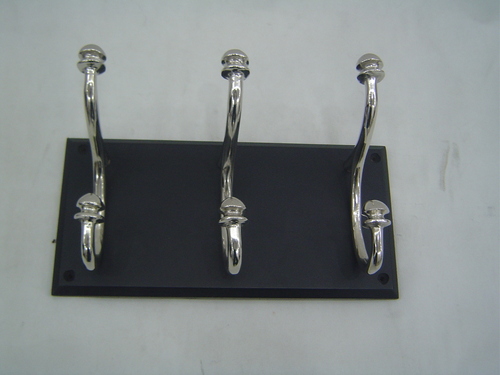 metal wooden base wall hook