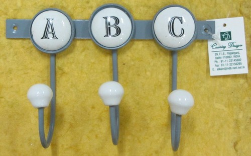 wall hook metal with ceramic