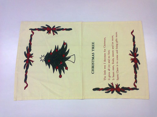 embroidered tea towels