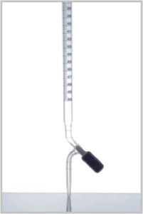 Burette With Screw Type Needle Valve Ptfe Stopcock