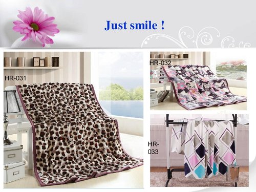 green fleece throw