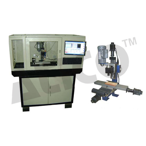 CNC Milling Machine with Cabinet and PC