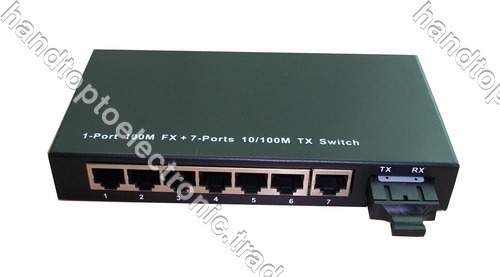 7TP+1Fiber FO Switch