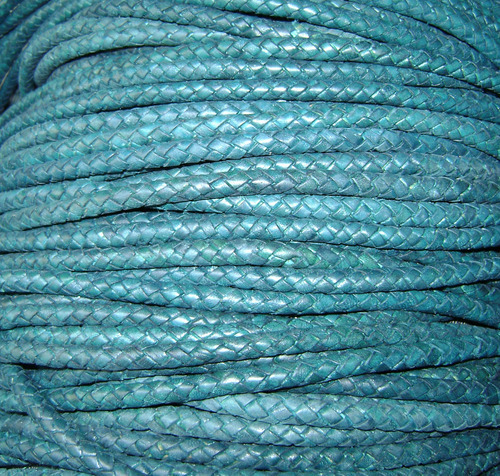6mm 6Ply Bolo Turquois - Leather Material, 6 mm Size, Blue Color | Standard Design, Plain Pattern, Warranty Included