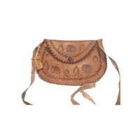 Vintage Leather Shoulder Bag - Genuine Leather, Small To Large Sizes, Brown Color | Stylish, Durable, Water & Heat Resistant, Button Closure, Women's Design