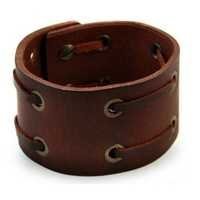 Customized Leather Bracelets - Leather, 3 Mm Thickness, Brown Color | Sliding Knots Design, Lightweight 12 G, Ideal For Gifting