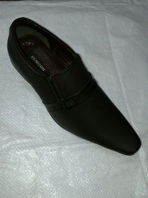 Slip-On Synthetic Leather Shoes - Various Sizes, Brown | Slip Resistant, Lightweight, Cushioned Insole, Breathable, Durable Material