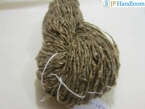 Brown Tussah Hand Spun Wild Silk Yarn