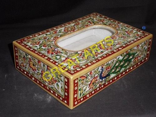 Marble Napkin Stand & Box 