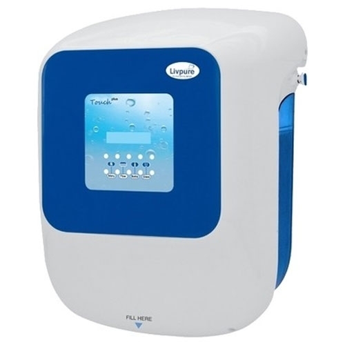 Livpure Touch - 300x400x200 mm, White, RO Purification | Touchscreen Control, 8.5L Storage, Push Button, Filter Indicator