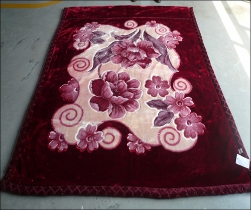 Toddler Fleece Blanket - Fleece, 140x180cm-240x240cm, Burgundy Floral | Soft, Cozy Warmth, Vibrant Colors, Durable, Easy Care