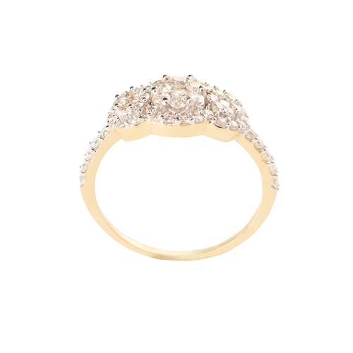 Cluster diamond ring