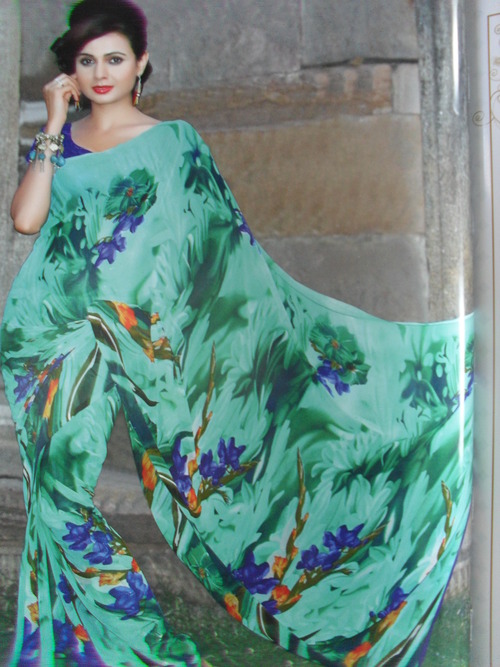 printed saree