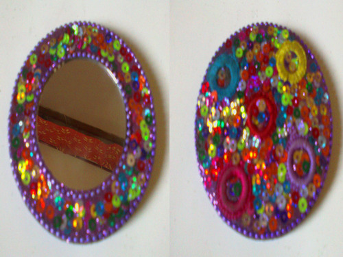 Lac Round Hand Mirror
