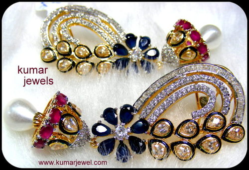Long clip on earring