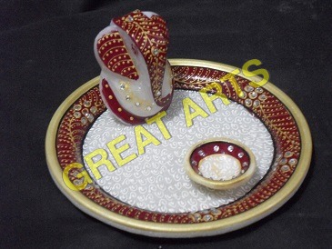 Marble Pooja Plates 