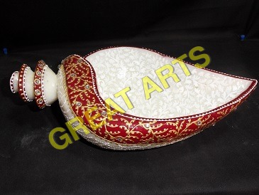 Marble Shankh Bowls 
