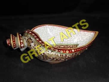 Marble Shankh Bowls 