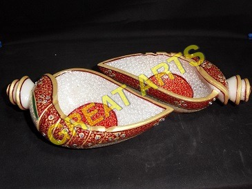 Marble Shankh Bowls