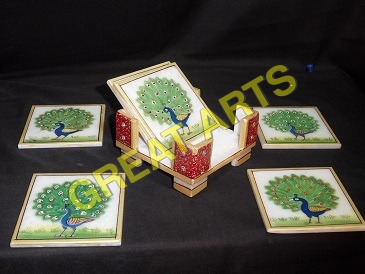 Marble Tea Costers 