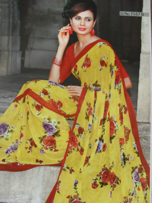 printed saree