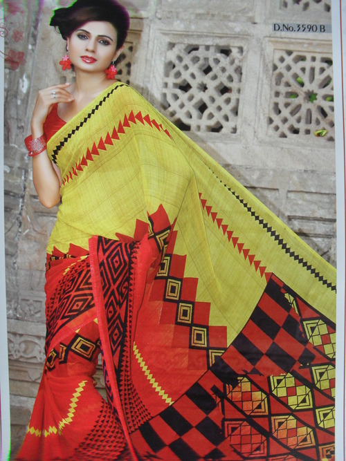 printed saree