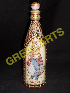 Marble Wine Bottle