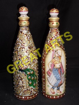 Marble wine Bottle 