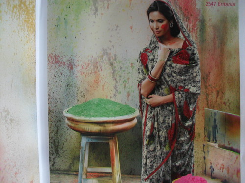 printed saree